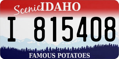 ID license plate I815408
