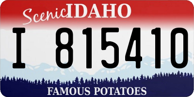 ID license plate I815410