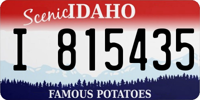 ID license plate I815435