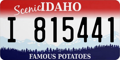 ID license plate I815441