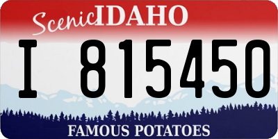 ID license plate I815450