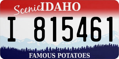 ID license plate I815461