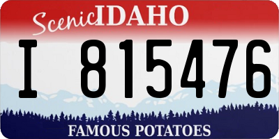 ID license plate I815476