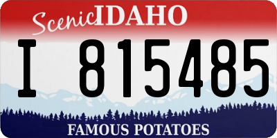 ID license plate I815485