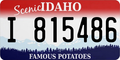 ID license plate I815486