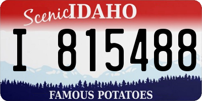 ID license plate I815488