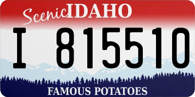 ID license plate I815510