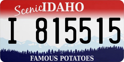 ID license plate I815515