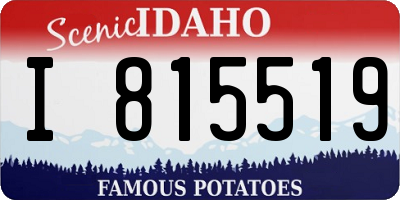 ID license plate I815519