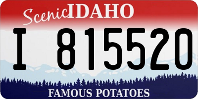 ID license plate I815520