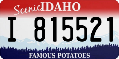 ID license plate I815521