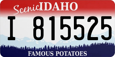 ID license plate I815525