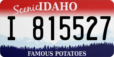 ID license plate I815527