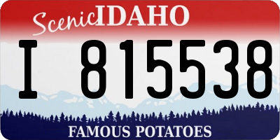 ID license plate I815538
