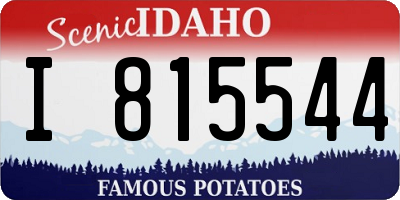 ID license plate I815544