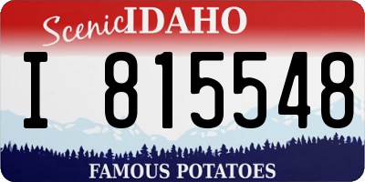 ID license plate I815548