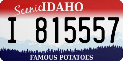 ID license plate I815557