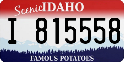 ID license plate I815558