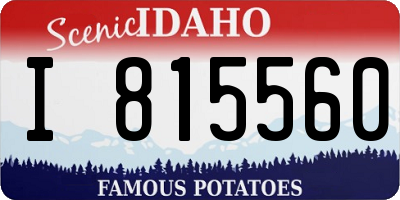 ID license plate I815560