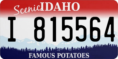 ID license plate I815564