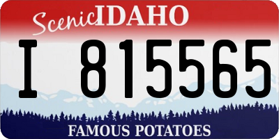 ID license plate I815565