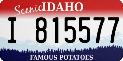 ID license plate I815577
