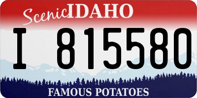 ID license plate I815580