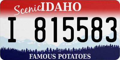 ID license plate I815583