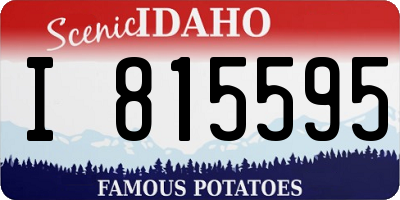 ID license plate I815595