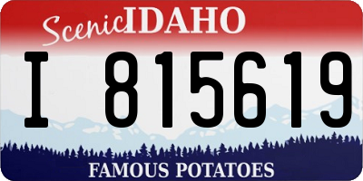 ID license plate I815619
