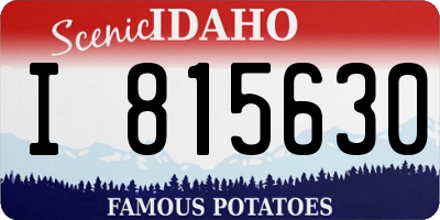 ID license plate I815630