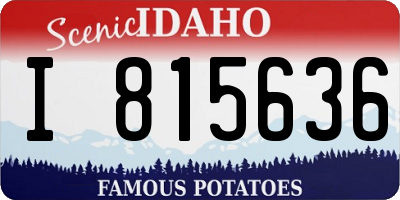 ID license plate I815636