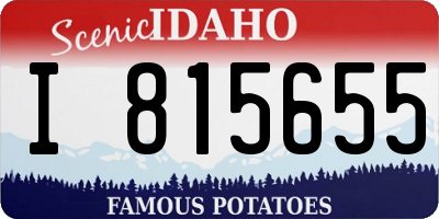 ID license plate I815655