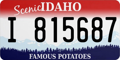 ID license plate I815687