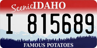 ID license plate I815689