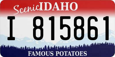 ID license plate I815861