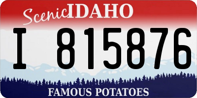 ID license plate I815876