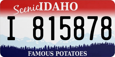 ID license plate I815878