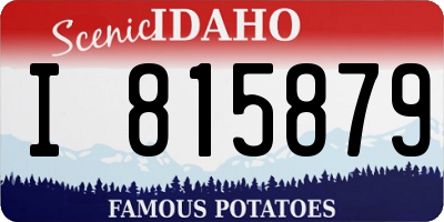 ID license plate I815879