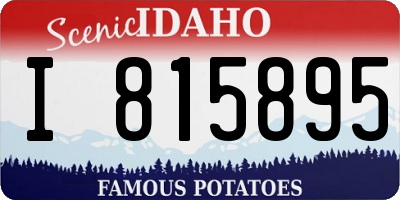 ID license plate I815895