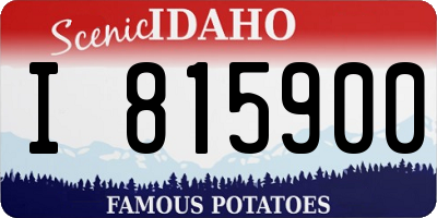 ID license plate I815900