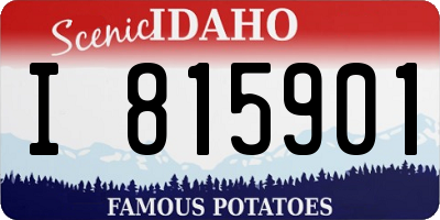 ID license plate I815901