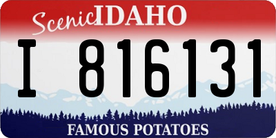 ID license plate I816131