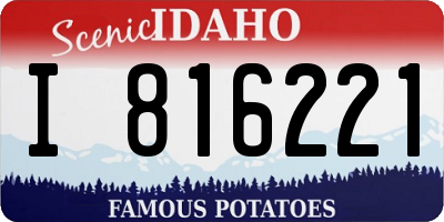 ID license plate I816221