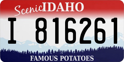 ID license plate I816261
