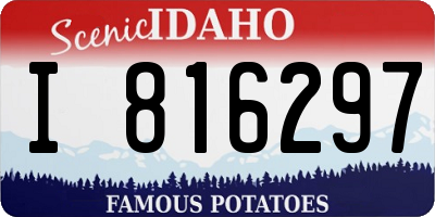 ID license plate I816297