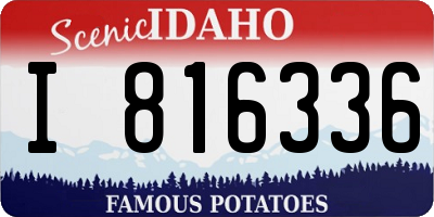 ID license plate I816336