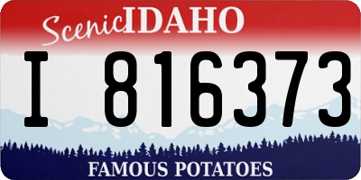 ID license plate I816373
