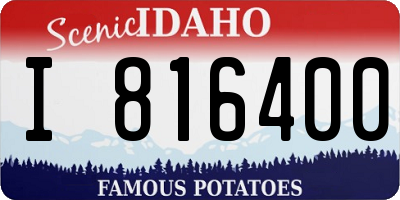 ID license plate I816400