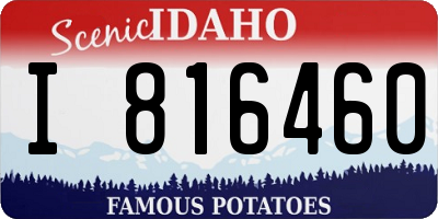 ID license plate I816460